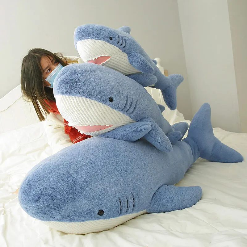 Roztomilý žralok plyšová hračka Soft Speelgoed Animal Reading vankúš pre narodeniny darčeky Cushion Doll Gift