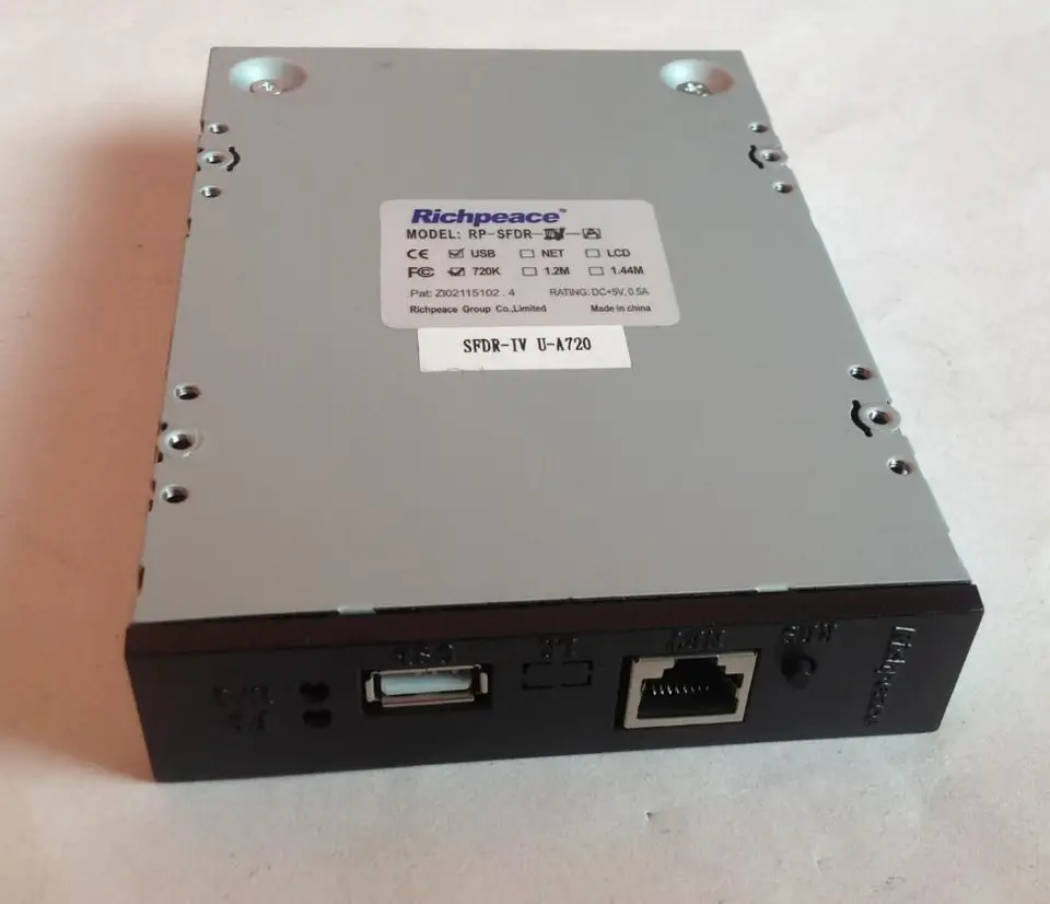 RP-SFDR-IV U-A720 RichPeace USB simulujúca čítačka emulátora diskety pre Tajima TMFX TMEX NEC FD1138C Výšivky