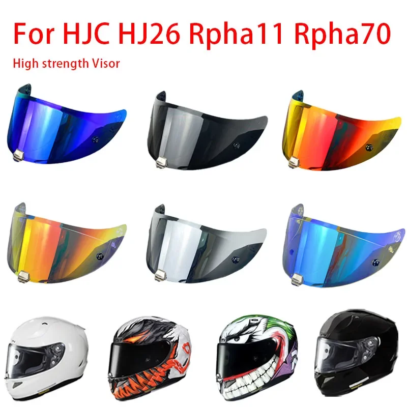 RPHA11 HJ26 RPHA 70 ST Prilba Visor Shield pre HJC DUPOPROUSPROPT ODPORUHO SUNKREEN SHIELD ELKROPLATOVANÝ Visorový film proti hmle