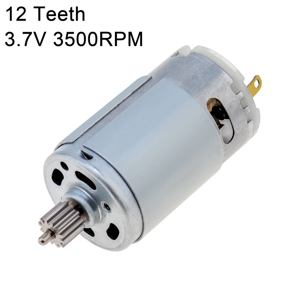 RS 390 DC Motor 12 Zuby 3,7 V 3500 ot./minpm Vysokorýchlostný krútiaci moment RS390 Mini Motor pre elektrické kefy Malé domáce spotrebiče