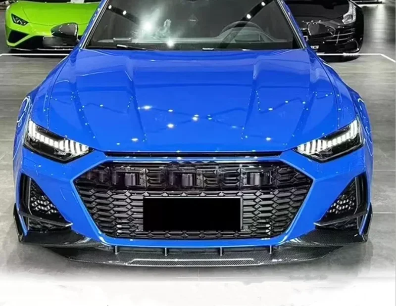 RS6 C8 Avant Front LIP uhlíkový nárazník na pery PEP pre Audi RS7 2019-23