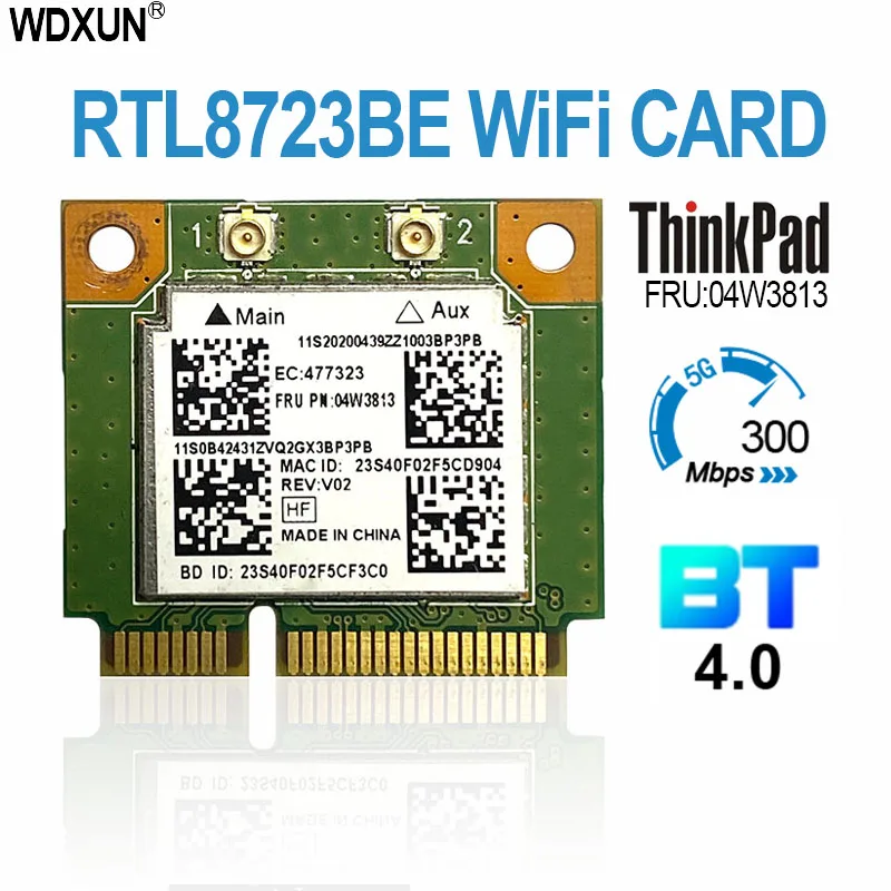 RTL8723be 04W3813 pre bezdrôtová karta Bluetooth 4.0 pre Lenovo ThinkPad E440 E440C E540 S440 S540 WiFi Card Card