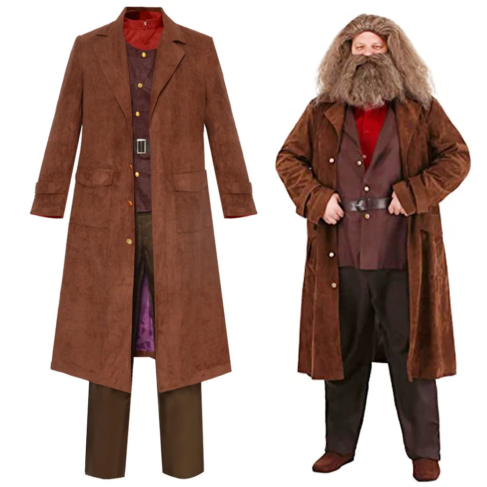 Rubeus cos hagrid cosplay kostým uniformy dospelých mužov súpravy rubeus hagrid cosplay odevy
