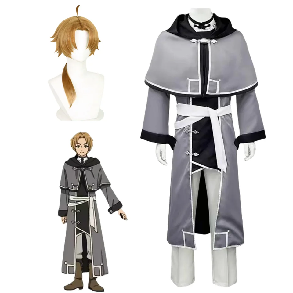 Rudius greylat cosplay anime kostým parochne set