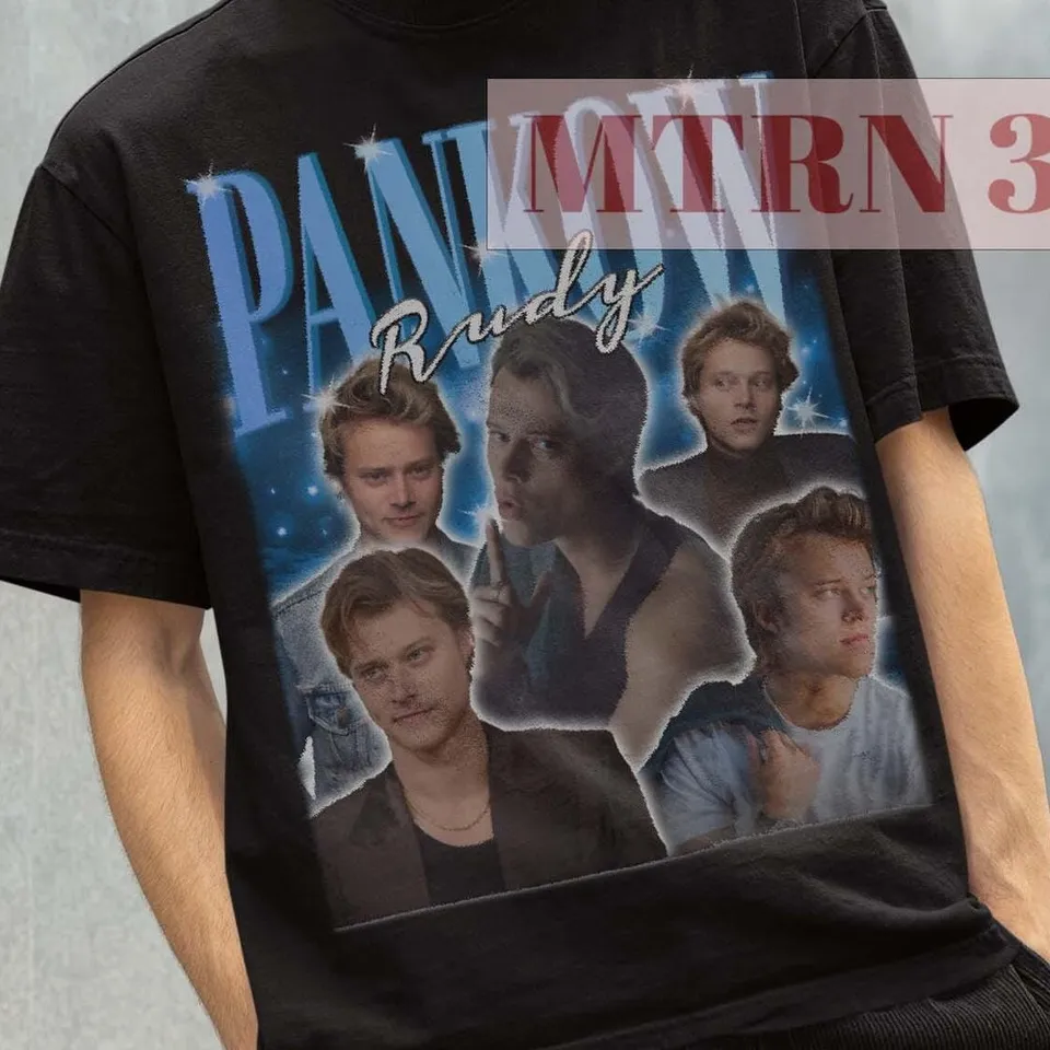 Rudy Pankow Tshirt Rudy Pankow Vintage Tees Rudy Pankow Retro tričko retro film Rudy Pankow Tees Rudy Pankow JJ Maybank Movie gi