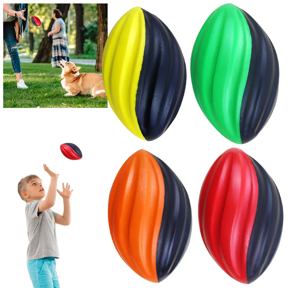 Rugby Ball Toy Toss & Kick Cvičte pomalé odrazové špirálové ragby guľôčky Indoor alebo outdoor Upubing na výcvik na tímové aktivity