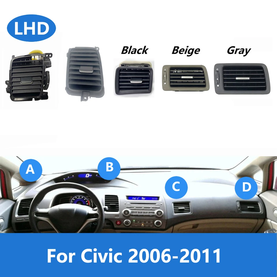 RUILI190 AC AIR AIRMATION VENTRE VITLET PRE HONDA CIVIC 2006 2007 2008 2009 2010 2011