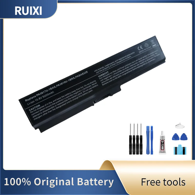 Ruixi pôvodný PA3817U-1BRS 10.8v 5200 mAh laptop batéria pre satelit Toshiba L655 L700 L730 L735 L740 L745 L750 L755 PA3817