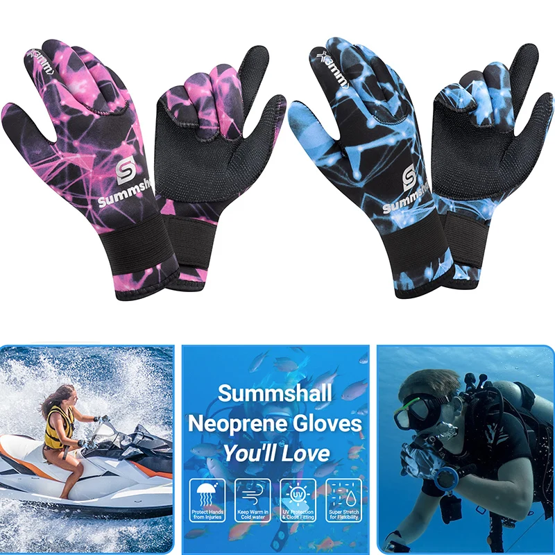 Rukavice z neoprénových rukavíc 3 mm neoprénové rukavice voda rezistencia Tepelné antislip teplé plavecké rukavice pre mužov