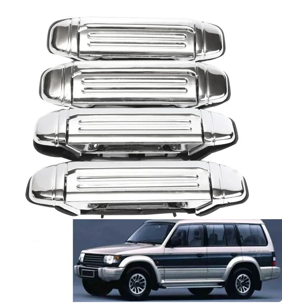Rukoväť na vonkajšie dvere pre pajero 92-98 Chrome predné alebo zadné vonkajšie dvere doľava a doprava 1pc