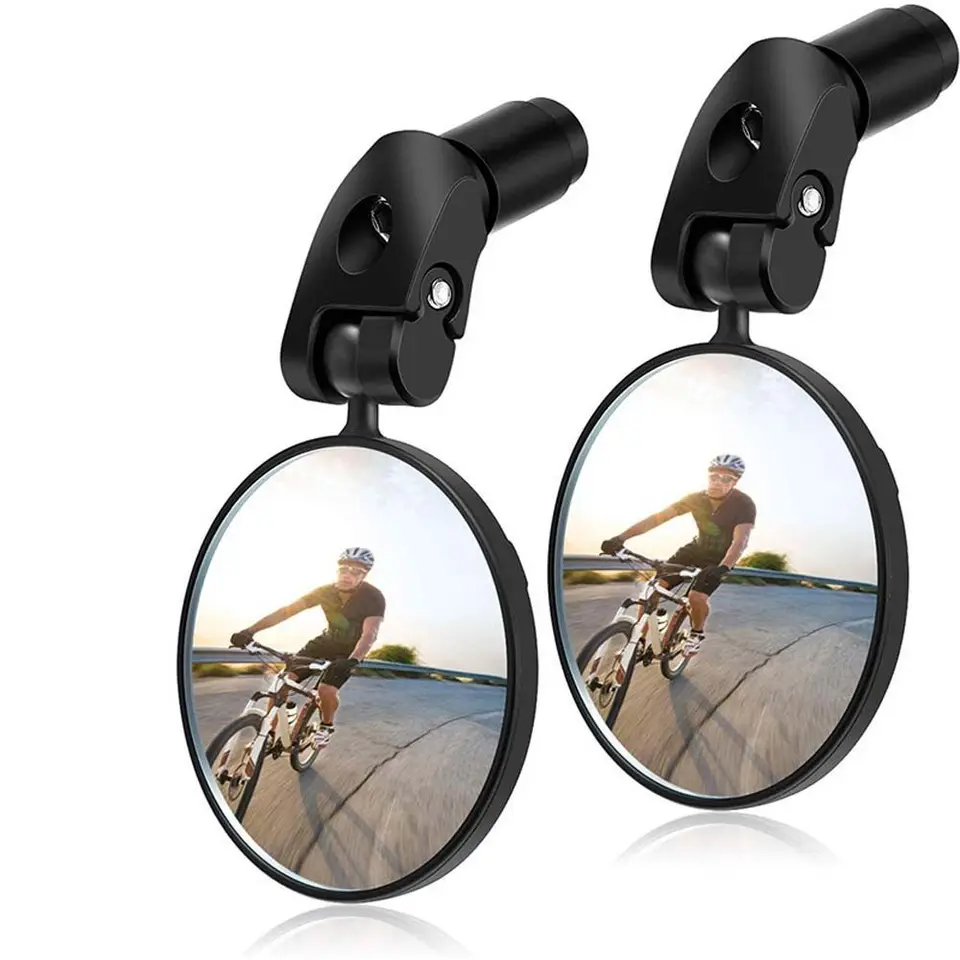 Rukoväť slepé bodové zrkadlo Sférické okrúhle zakrivené zrkadlo bicykel konvexný spätný zrkadlo bicykel zadný pohľad Zrkadlo
