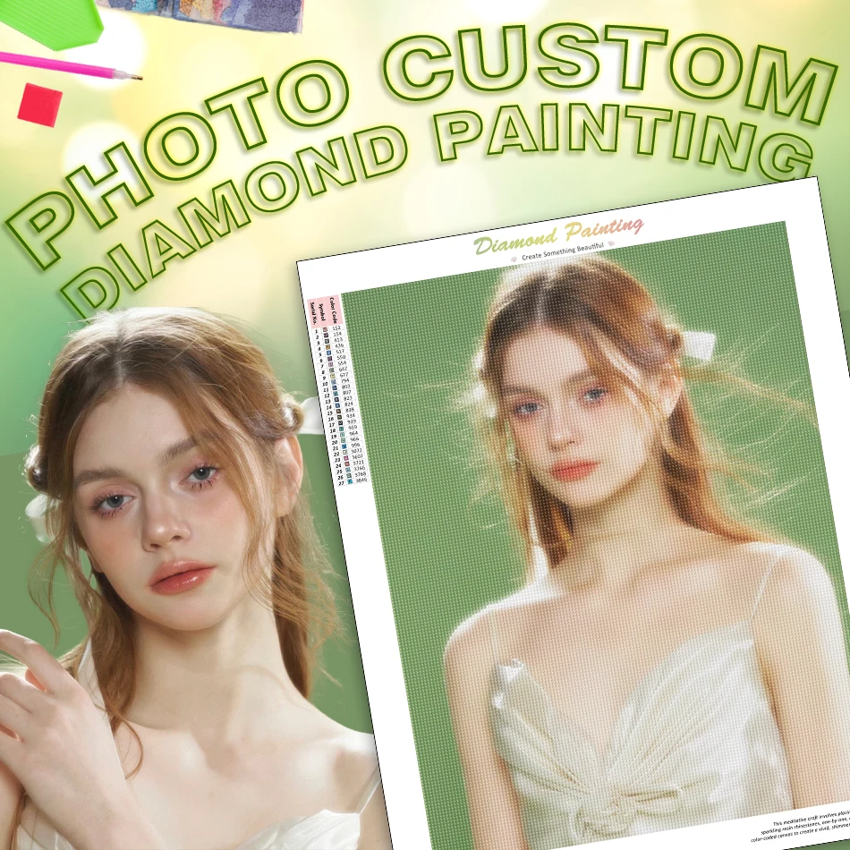 Ruopoty Photo Vlastná diamantová maľba výšivka Art Crystal 5D DIY krížový steh diamantové mozaiky súprav