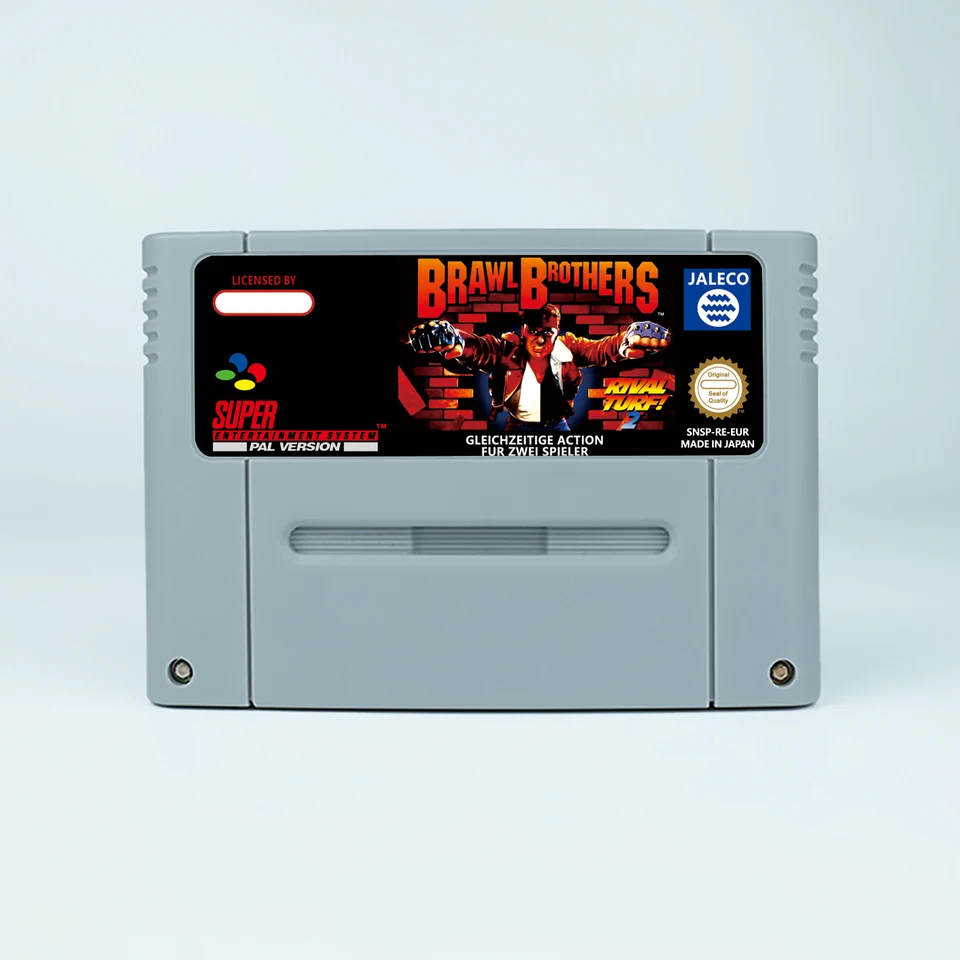 Rushing Beat Ran - Fukususei Toshi Action Game Card pre Snes Eur Pal USA NTSC 16bit Game Consoles Video Game Cabtridge