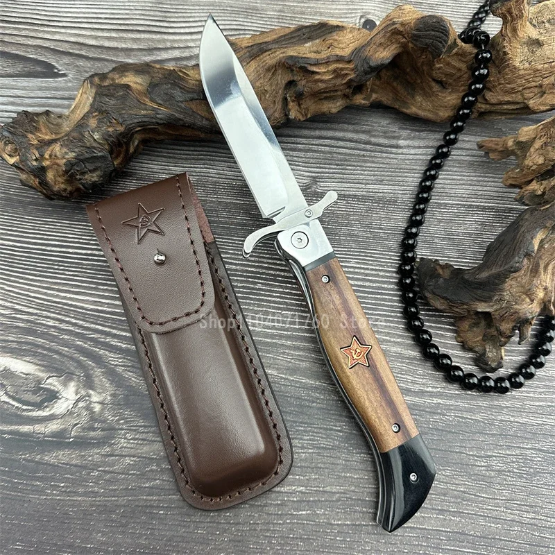 Ruský NKVD USSR FINKA NKVD skladací nôž 440C Oceľová čepeľ prenosný ovocný nôž viacúčelové EDC Pocket Nožové darček