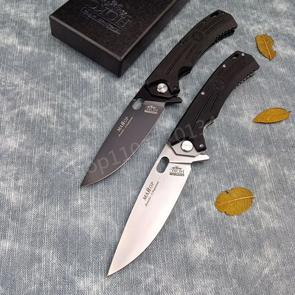 Russain Hokc Five Star Flipper skladací nôž taktický d2 oceľ G10 rukoväte vonkajšieho sebaobrany lovecké nože Edc Tools darček
