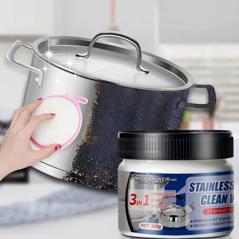 Rust Remover 100g z nehrdzavejúcej ocele Pasta Pasta kovový poľný krém škrabanec odstraňujúci gél Long Trvalá lesk