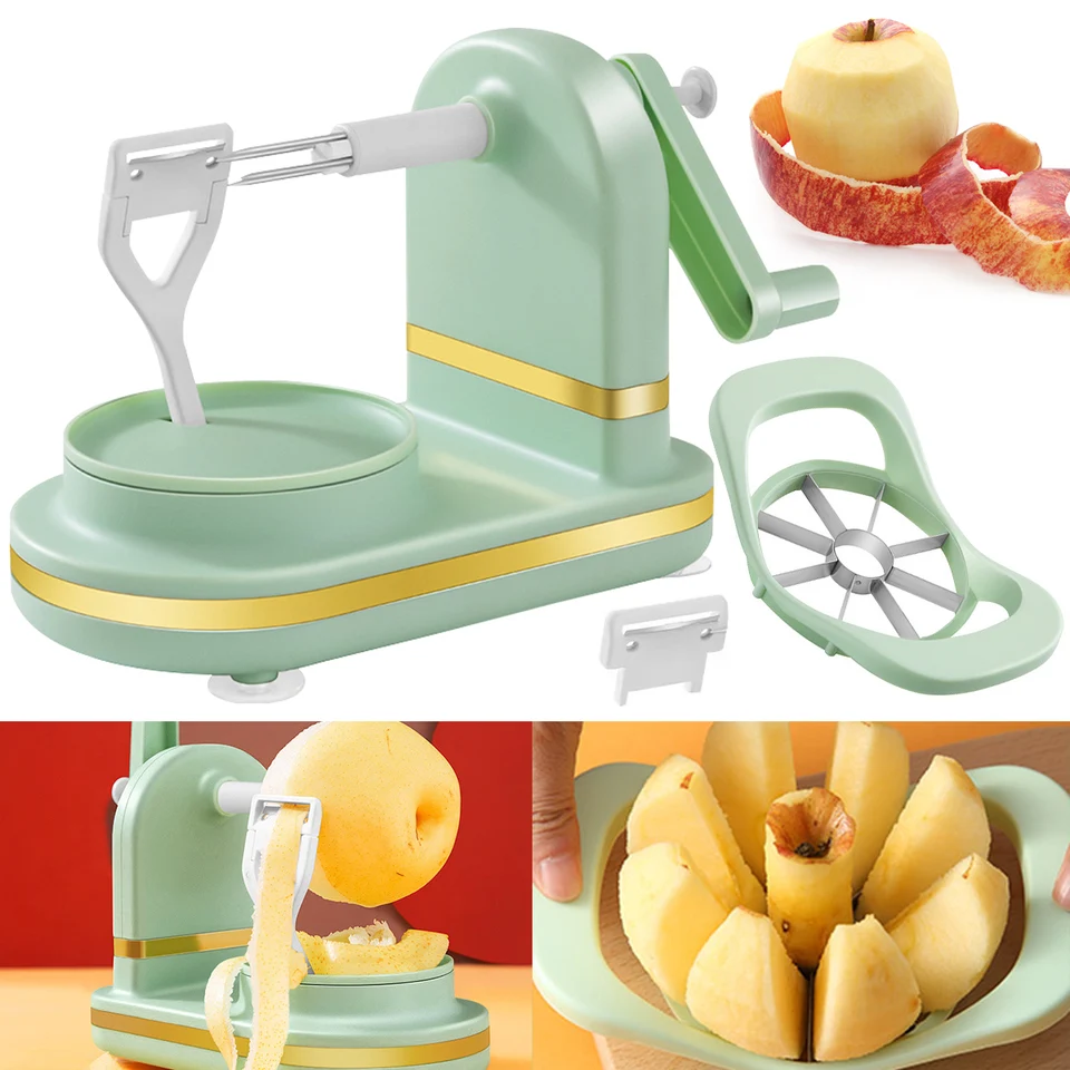 Ručne prevedený manuálny ovocný šupka z nehrdzavejúcej ocele Apple Slicer Opätovne použiteľný jablč
