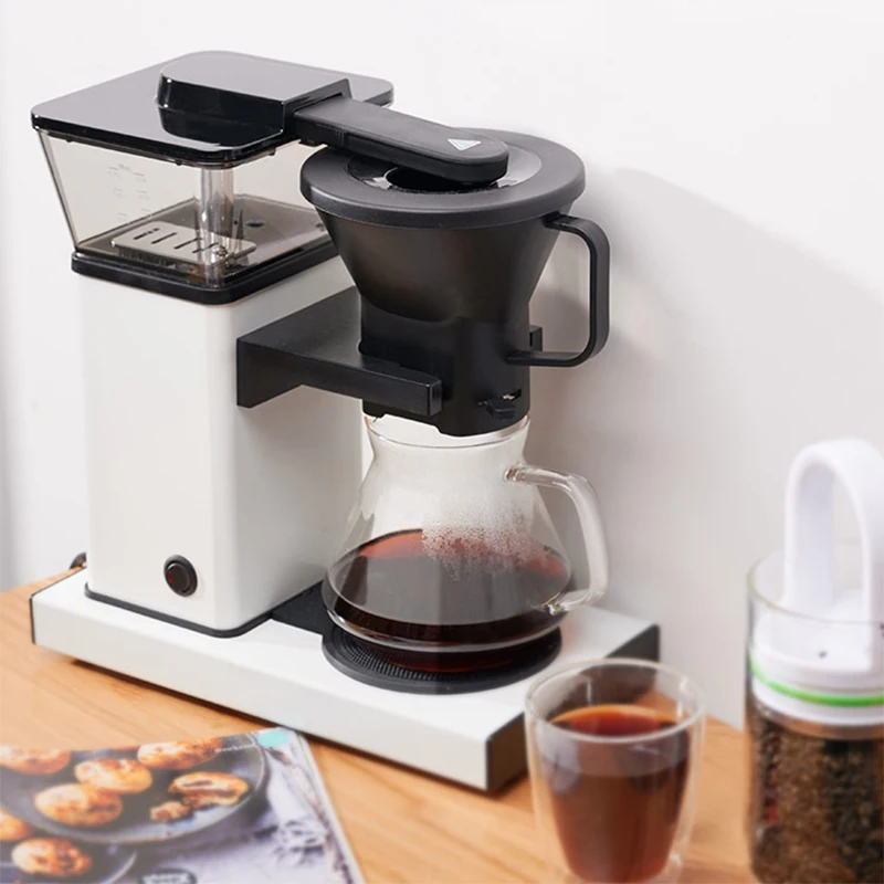 Ručne uvarený kávový stroj Domácnosť American Small Seimi-Automatic Brewing Machine odkvapkávací kávový hrniec spotrebič 1350W