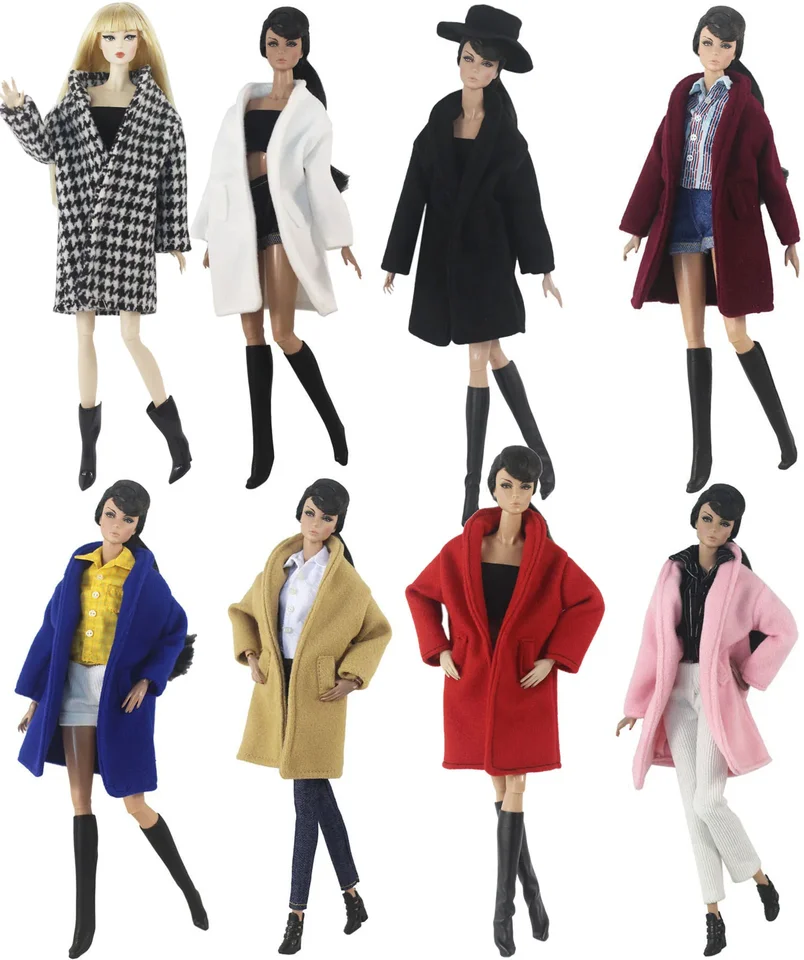 Ručne vyrobené odevy Babi World Coat Outfit pre 11,5 palca 30 cm Doll Bjd Mnoho štýlových darčekov pre bábiky #02