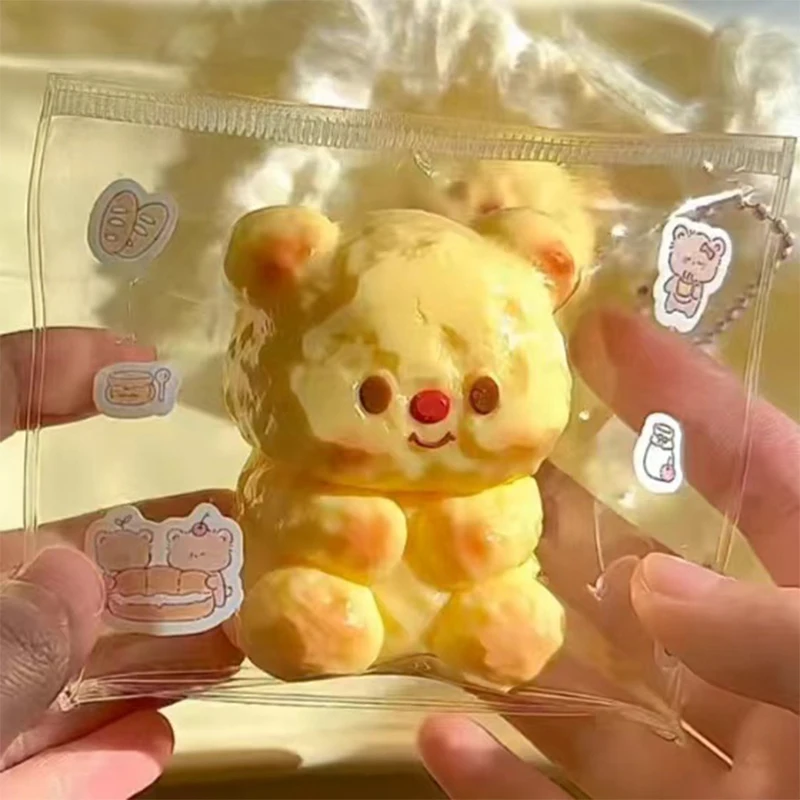 Ručne vyrobený maslo medveď Mochi taba nový fidget hračky na stres úľavu dekompresnú hračku