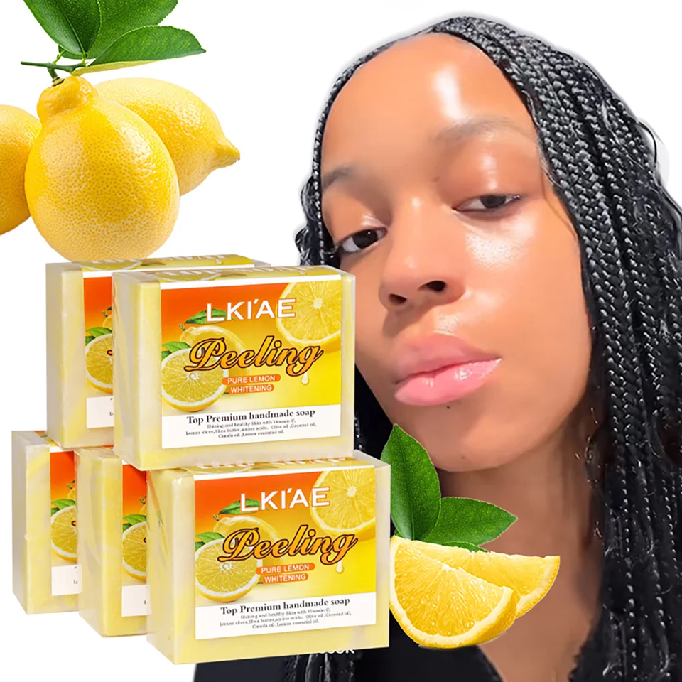 Ručne vyrábané ručne vyrábané mydlo Lkiae Organic Citron Cold.