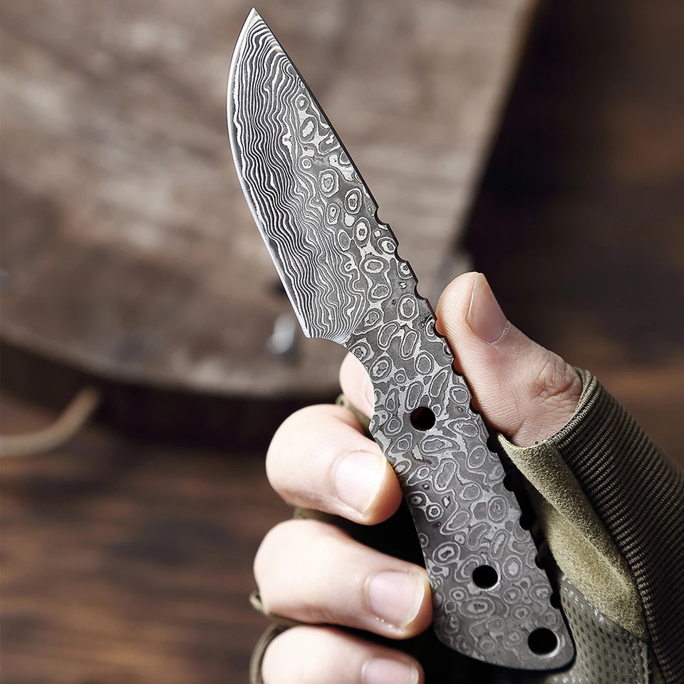 Ručne vyrábaný nôž výroby DIY slepá čepeľ plná Tang High Hardness
