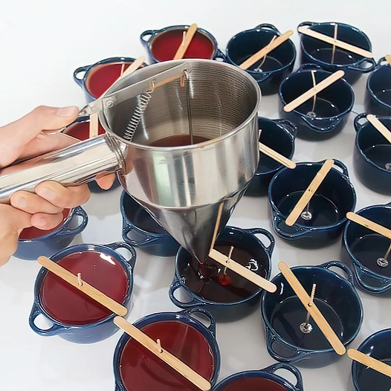 Ručne z nehrdzavejúcej ocele zúrivú kužeľ Candle DispenSer DIY Sviečka Aromaterapia rýchleho distribúcie vosk nalievanie nástroja