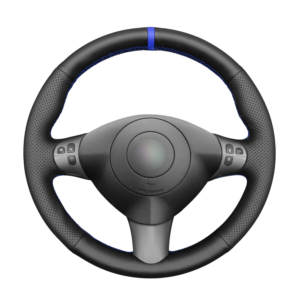 Ručne zašitý obálka koženého volantu s čiernym PU pre Alfa Romeo 147 2000-2010 GT 2004 2005 2006 2007 2008 2009-2010