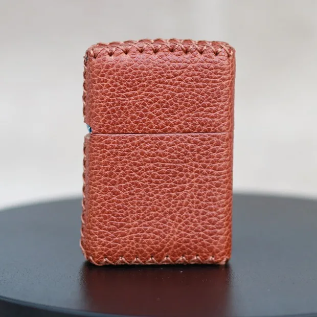 Ručne šité ochranné rukávy kože, ľahší kryt pre Zippo zapaľovač