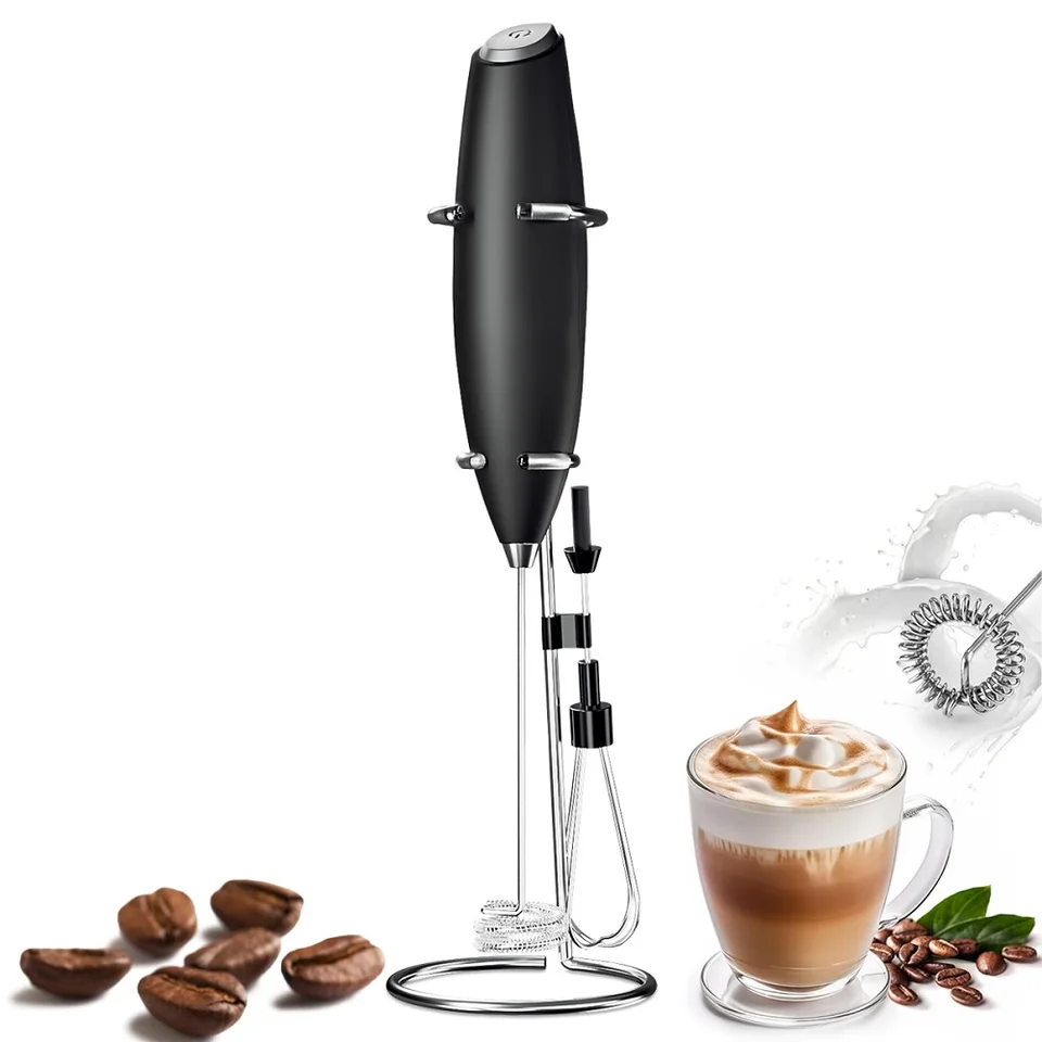 Ručné mini elektrické nápoje Mixer Foamer Hand Blender Elektrický vaječný šľahač mlieko Frotter so stojanom pre kávu lattes