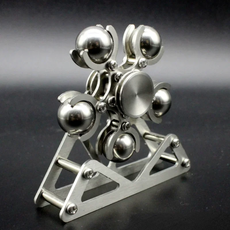 Ručné spinner oceľové guľôčky Ferris koleso 2 prsty EDC dospelé hračky Fidget Hračky päť guľôčkových prst gyro tiché ložisko z nehrdzavejúcej ocele