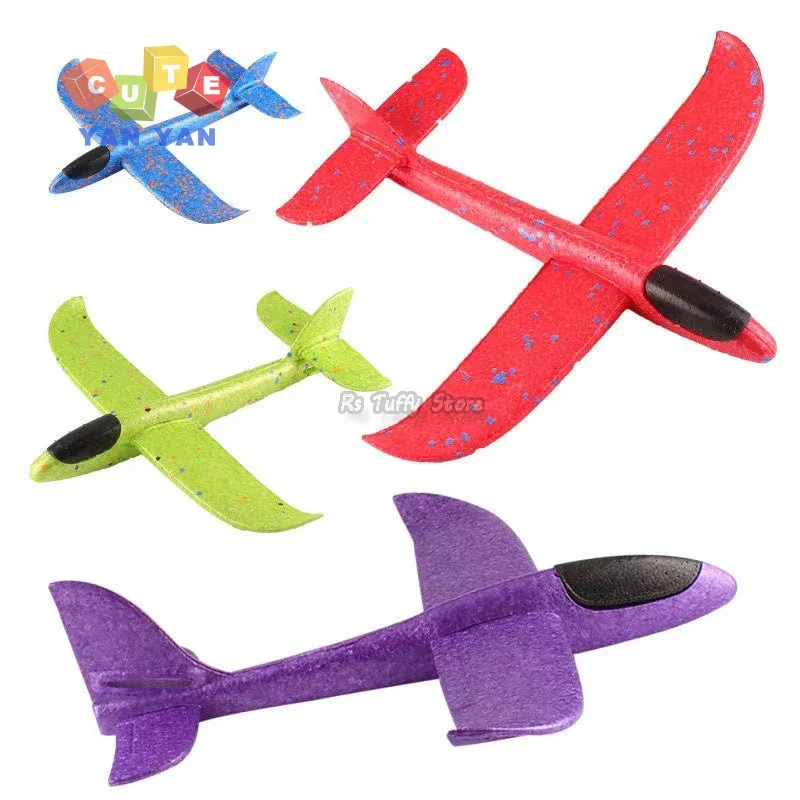Ručné spustenie 37 cm lietajúce lietadlo Outdoor Športové hračky pre deti pre deti Model klzáku Foam Penové chlapci Fun Game Figure