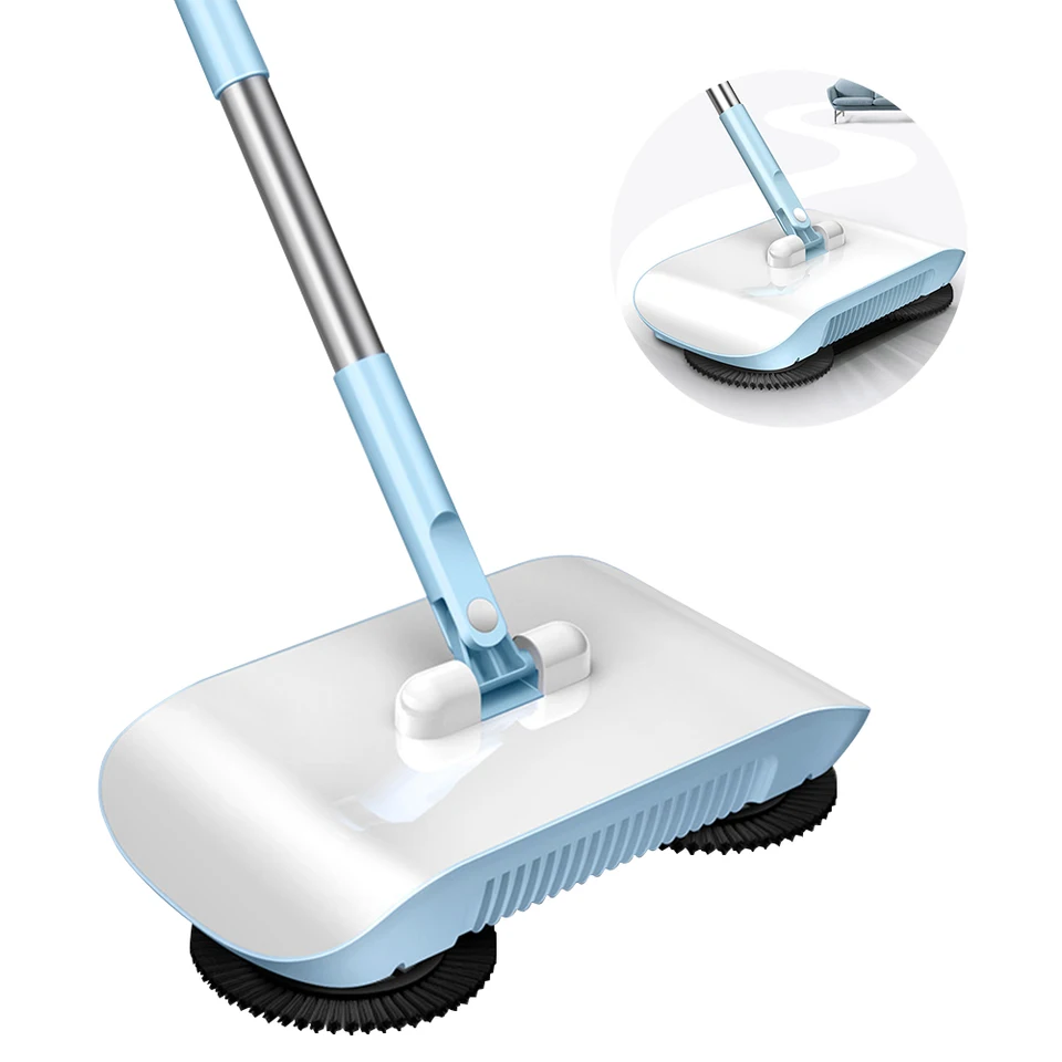 Ručné tlačenie mopov metlou Dustppan Robot Wet & Dry 3 in 1 Sweeping MoPping Machine 180 stupňov Otáčanie do kuchyne pre domácu kanceláriu