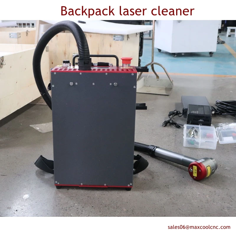 Ručné ľahko ovládané 200 W pulzné CNC laser Clean Mopa Fiber Laser Cleaner Batoh Mini Laser Cleaner
