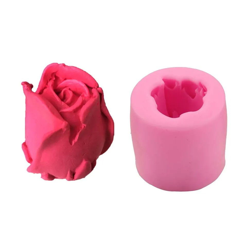 Ruže v tvare silikónových foriem séria diy ručne vyrábané dekorácie koláča remeslá fondant cukrovinky koláč 3D potraviny na pečenie