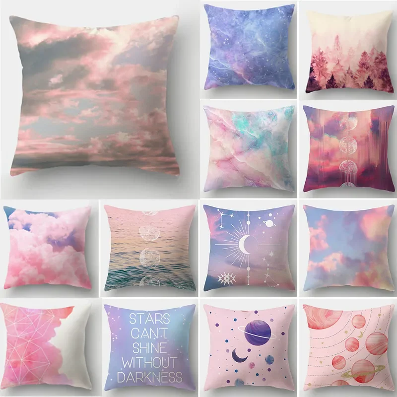 Ružová fialová hviezda Moon Sun Cloud more dekorácia spálňa Spálňa Študijná miestnosť Štúdium kancelária pohovka sedadlo sedadlo sedadlo vankúš vankúš vankúš