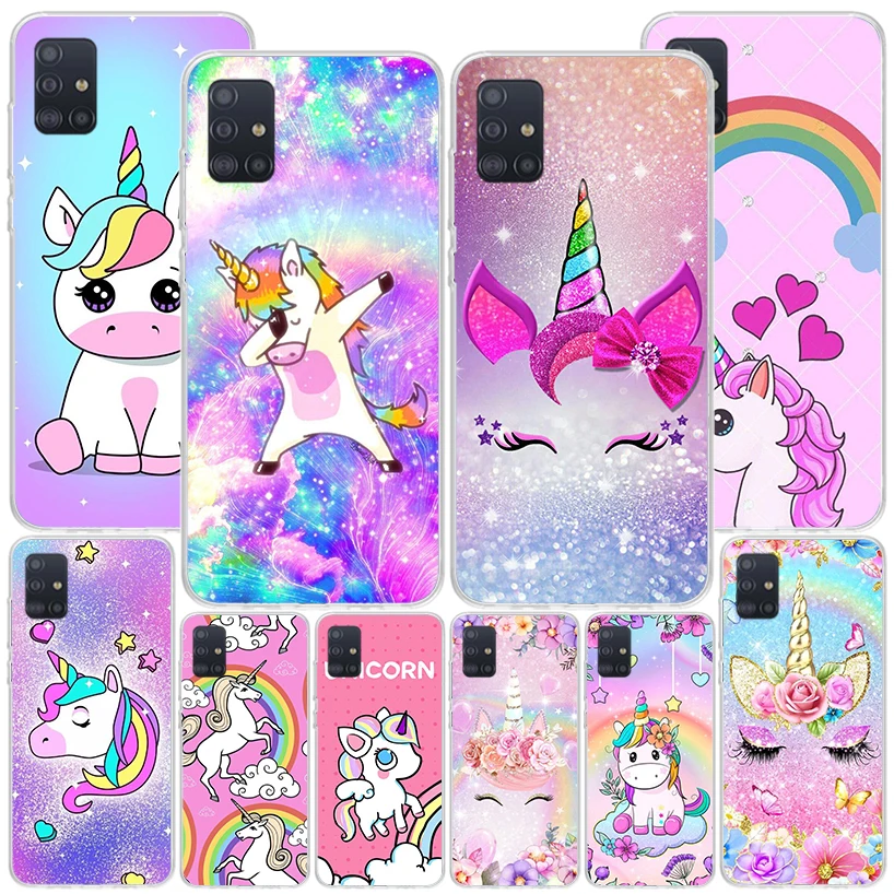 Ružové puzdro Phnoe Phnoe pre ružovú dúhovú pre Samsung Galaxy A51 A50S A71 A70 A41 A41 A31 A30 A21S A20S A10S A21S A6 A7 A8 A8 A8 Cover Coque Coque Coque Coque