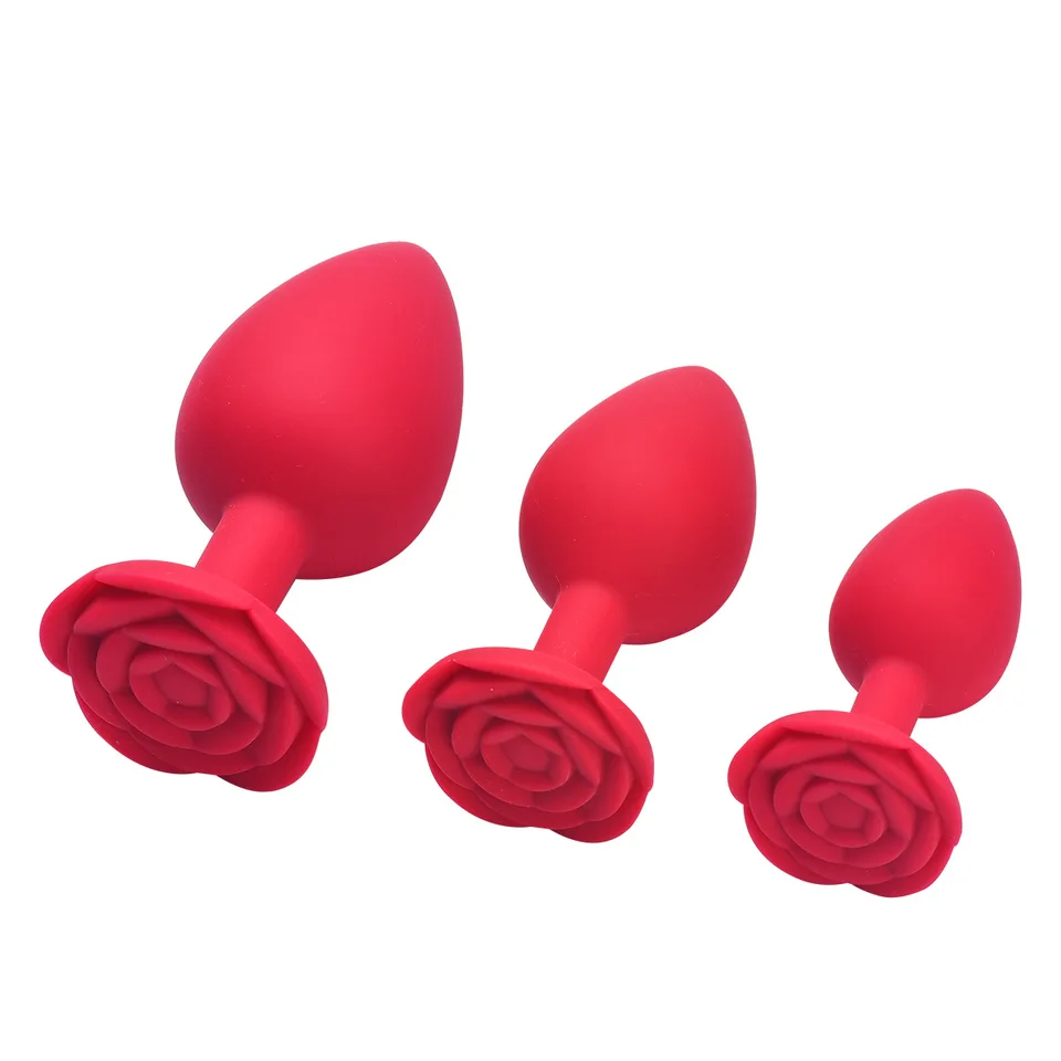 Ružové silikónové análne zadky pre ženy pre ženy Man Cork Tappon Anal Secret Annal Buttplug Analplug Kit pre začiatočníkov