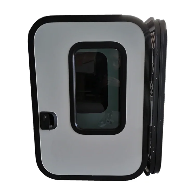 RV Camper Van Caravan Temperované sklo pevné okno Vstupné dvere so sieťou 650-900 mm