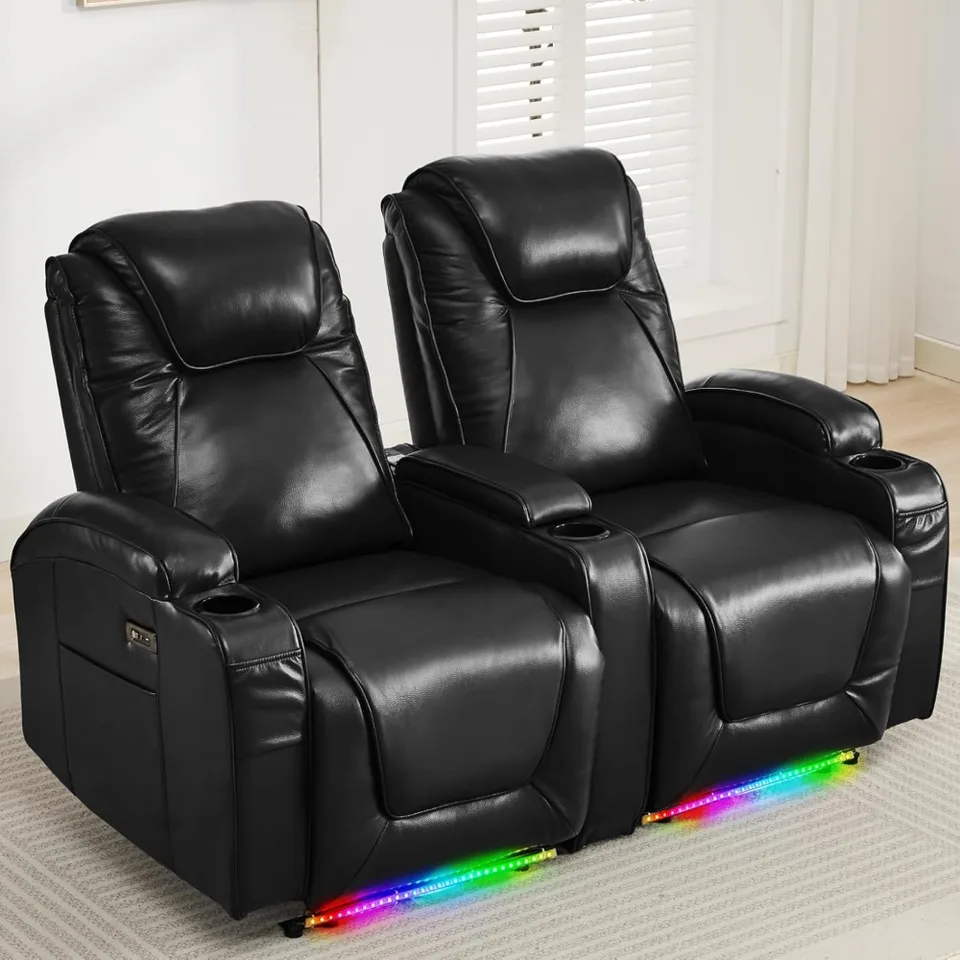 RV RECLINING LOVESEAT DECLINER Wall Hugger Recliners RV Divadlo sedadlá sedadlá divadelného stoličky Divadelné kreslo kreslo pohovka milostné sedadlo