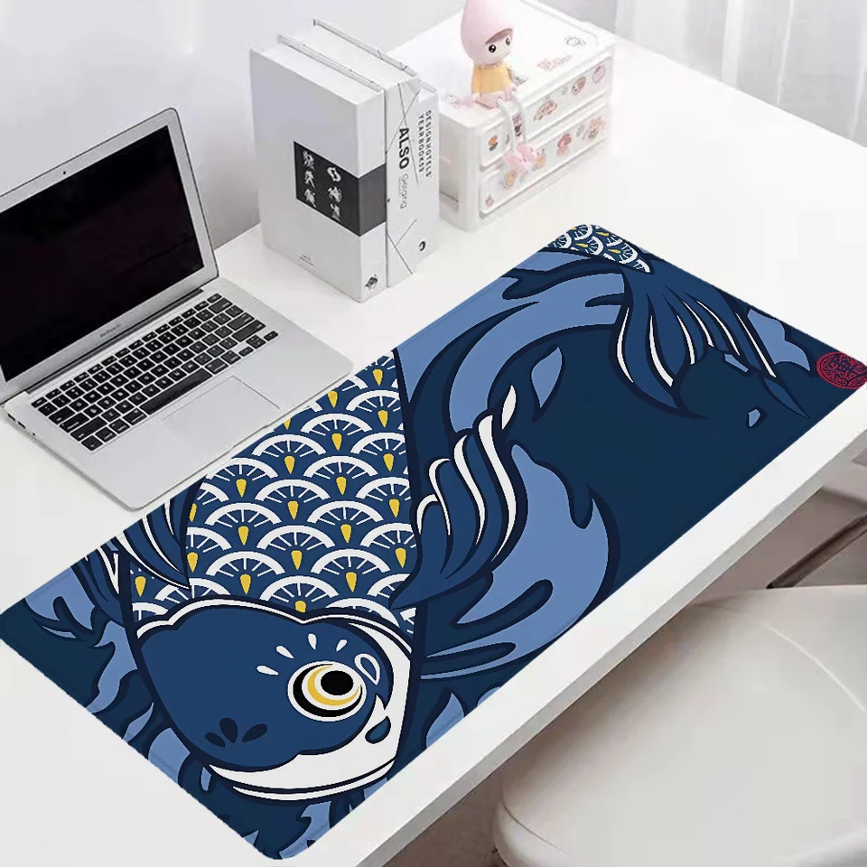 Rybie nastavenie herného príslušenstva Rozšírená podložka MousePad Gamer 900x400 Mouse Mouse Rohoty počítačové matné stolné počítače Klávesnica Desk XXL PC Office
