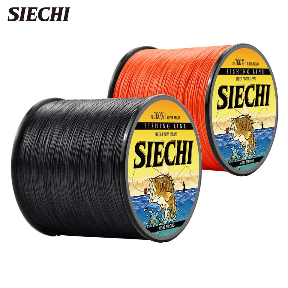 Rybárska linka Siechi Braid 300 m 500 m 4 pramene 8 StrandSmultifilament Fishing Wire Rybolov 10-88lb
