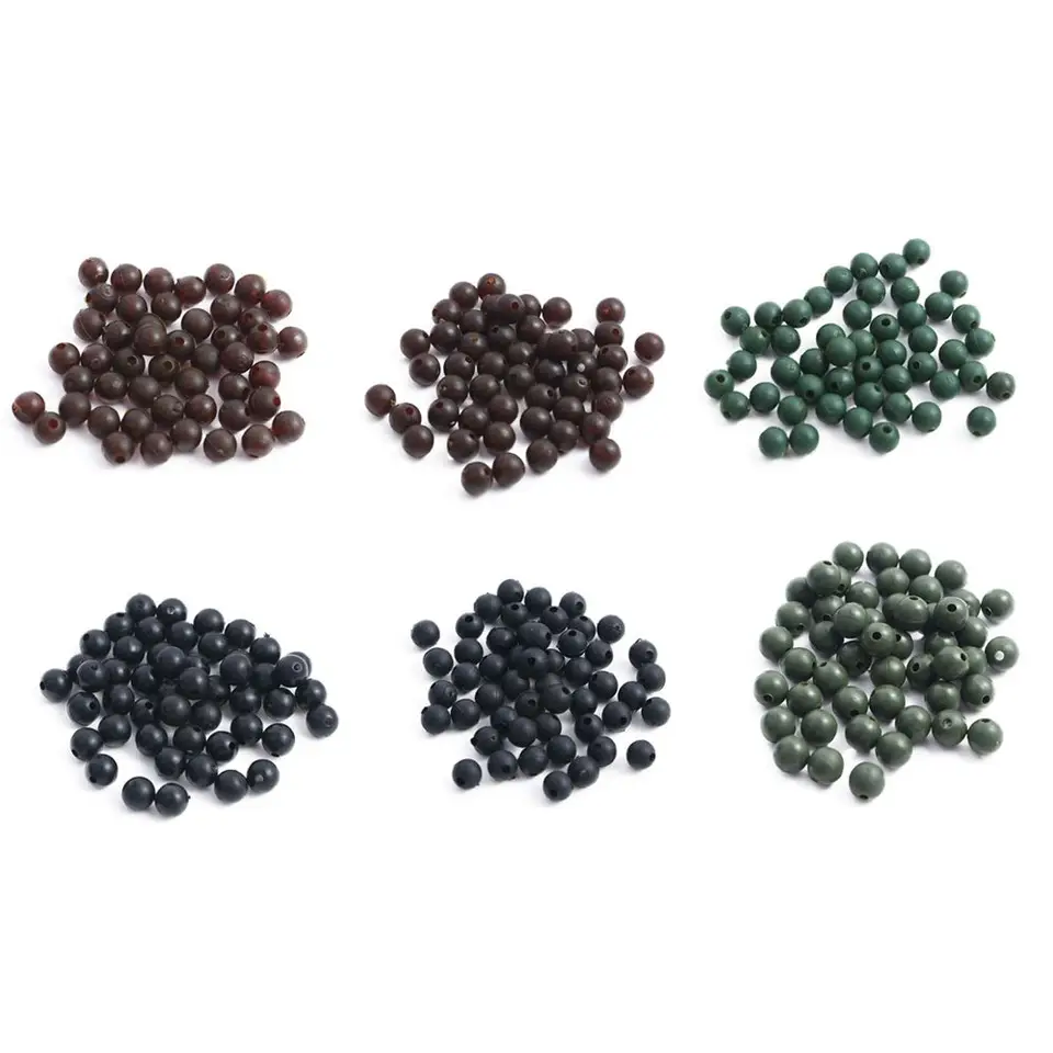 Rybárska mäkká korálka Float zátka Bumper Bumper Line Bean Bobber proti vínne fazule korálky Závesný priestor Bean Rybárske guľôčky zátka