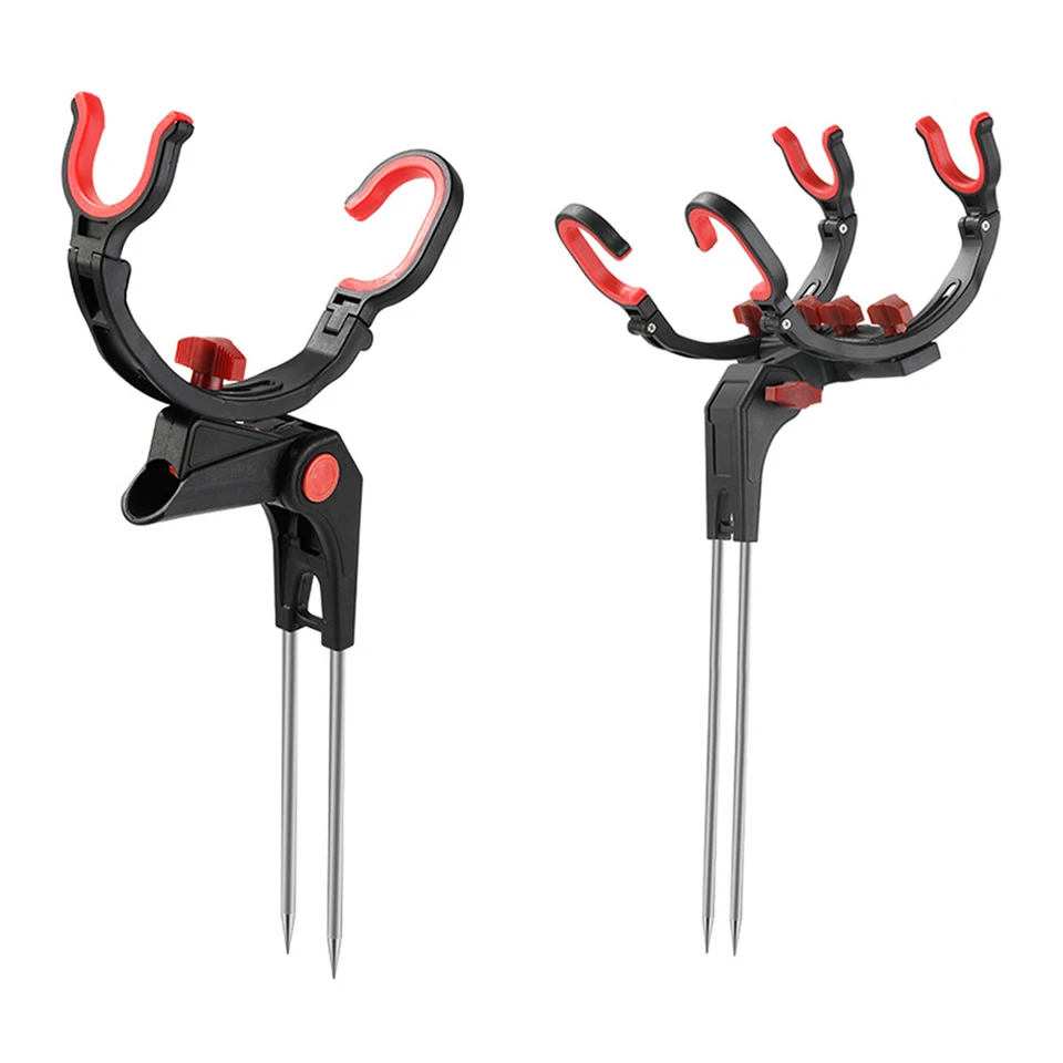 Rybársky držiak na pevné držiak stĺpa skladacie držiaky Sea Lake Single/Double Fish Rod Support stojan stojan Univerzálne rybárske tyče