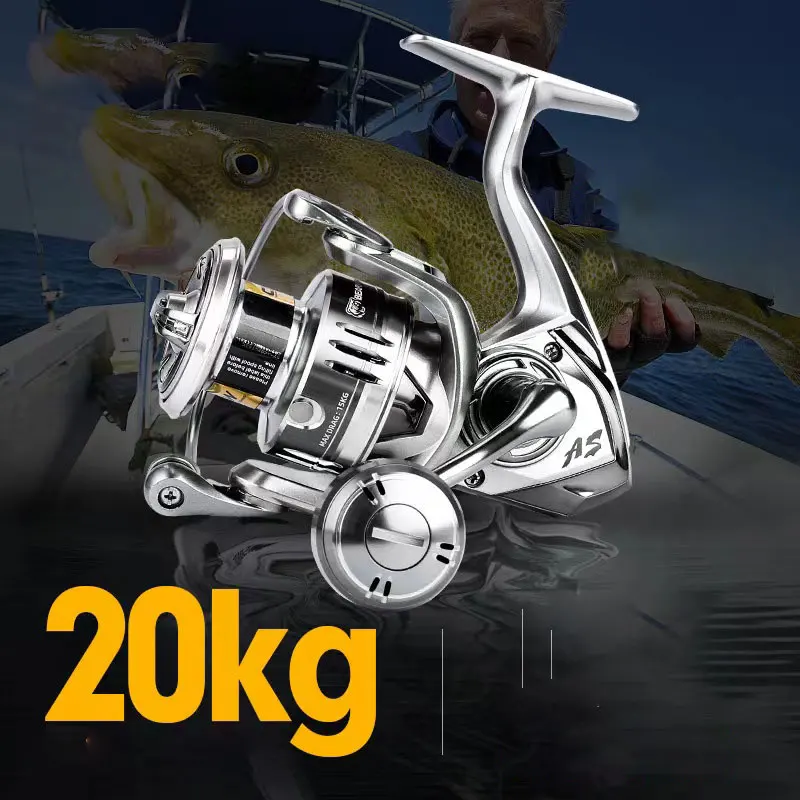 Rybársky navijak 1000/2000/3000/4000/6000 High Drags Saltwater Colls Coils Series Zľava/pravá ruka Spinningové koleso