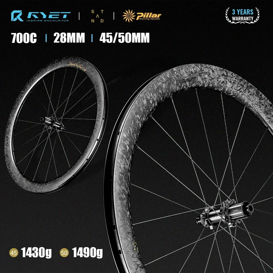 Ryet Full Carbon Road Bike Wheels