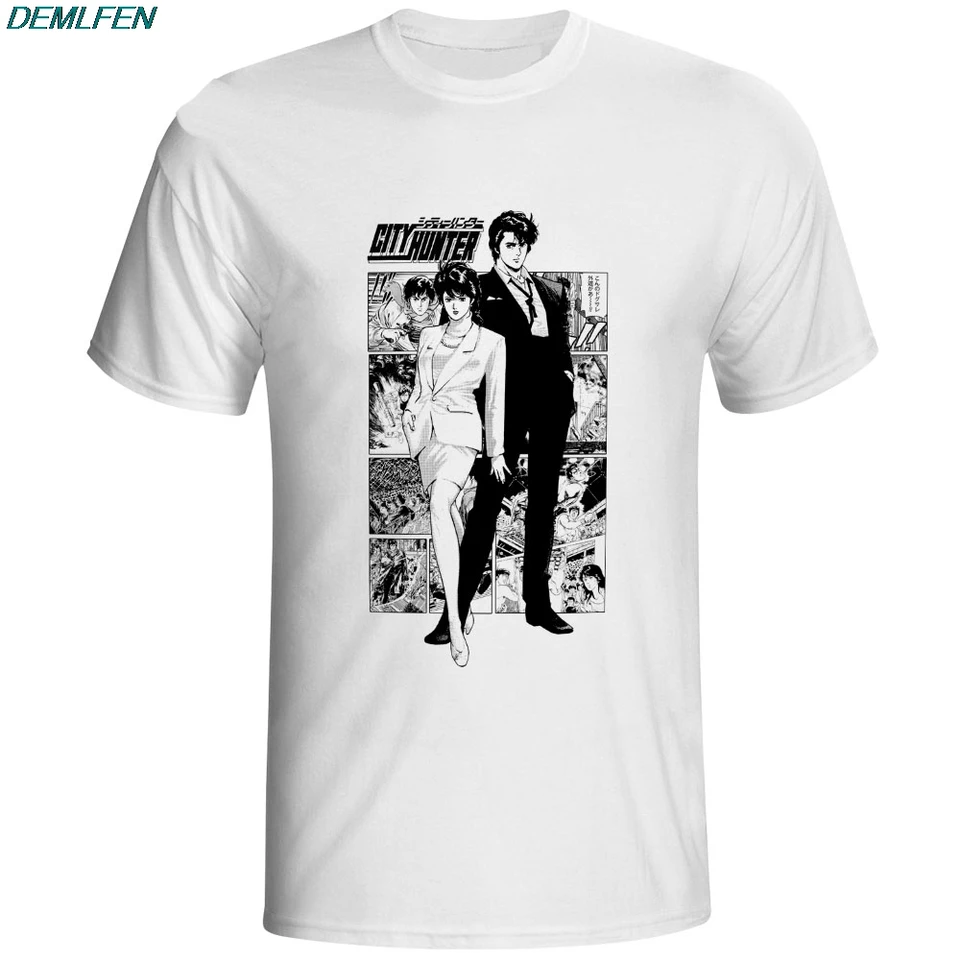 Ryo Saeba je lasviciálne mestské lovecké tričko Anime manga vtipné nové noviny Príležitostné tričko Pop Skate Unisex Men Women Top Tees