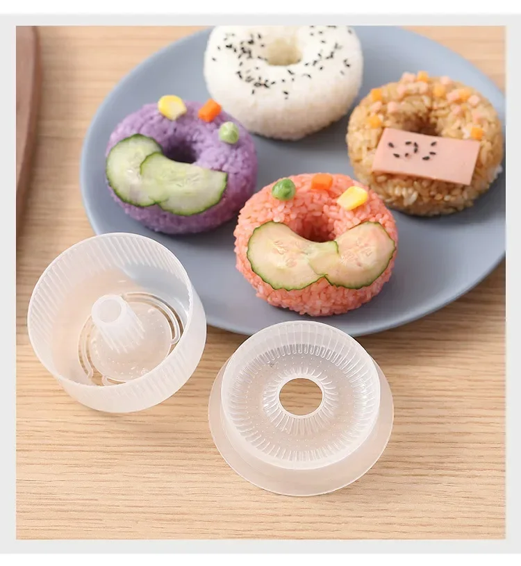 Ryžová guľová forma šišiek za okrúhle nelepivé sushi výrobcu DIY Easy Rice Ball Press formy Tools Tools Detský bento set kuchynský doplnok