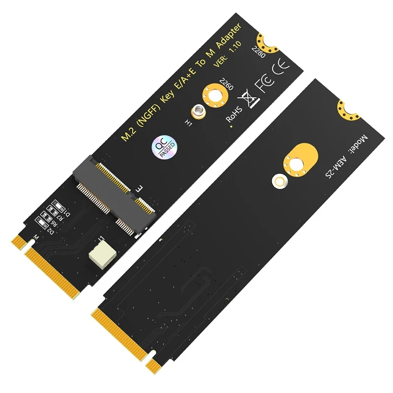 Rzostava prevodníka adaptéra M2 NGFF A+E Kláves WiFi Bluetooth Card na kartu adaptéra M2 M pre Intel AX200/AX201/AX210 M.2