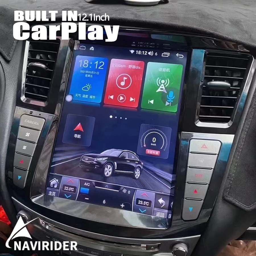 Rádio 256 GB pre Infiniti QX60 JX35 2014-2019 Android 13 Touch Screen Car Navi Multimedia Player Wireless Carplay Tape Recordorder